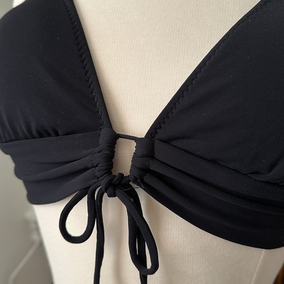 ROBIN PICCONE halter bikini top black. Just top. - Picture 3 of 5